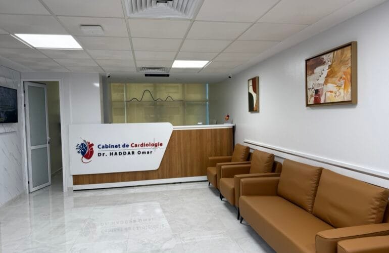 Explorations cardiaques Salle d'attente - Cabinet de Cardiologie à Tanger - Dr Haddar Omar